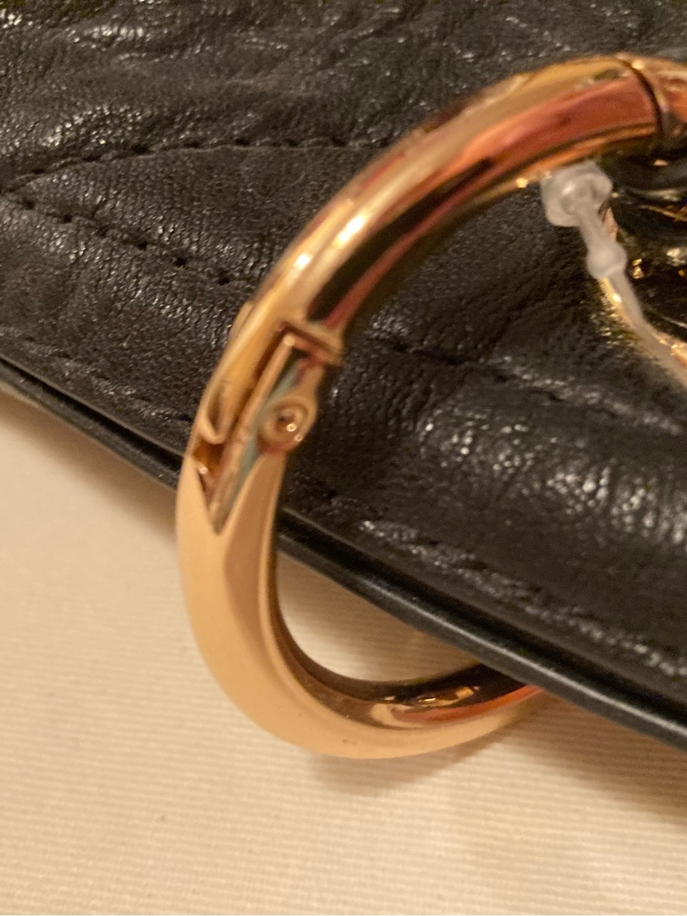Michael Kors Black Uptown Astor Tote with Gold Stud Accents - Picture 11 of 11